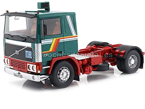 Road Kings 1977 Camion Volvo F1220 Dos Ejes Green-White 1:18 180032