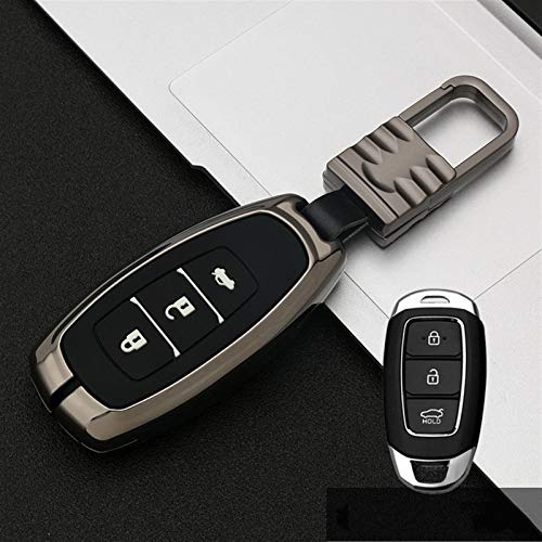 Roki-X Cubierta de la Caja de la Llave del Coche de aleación galvanizada Adecuado para Hyundai I30 IX35 Kona Encino Solaris Azera Grandeur Ig Accent Santa Fe Palisade Anillo (Farbname : I Gun) Roki-X Cubierta de la Caja de la Llave del Coche de aleación galvanizada Adecuado para Hyundai I30 IX35 Kona Encino Solaris Azera Grandeur Ig Accent Santa Fe Palisade Anillo (Farbname : I Gun)