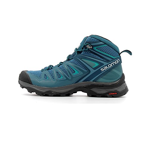 Salomon Women's X Ultra MID 3 AERO W Trail Running Shoe, Mallard Blue, 10 M US