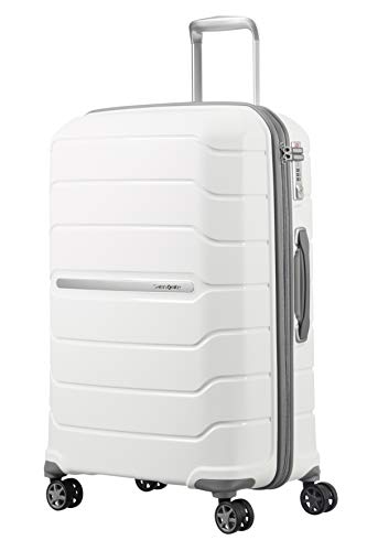 Samsonite Flux - Spinner 75/28 Expandable Equipaje de Mano, 75 cm, 121 litros, Blanco (White)