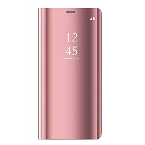 Samsung Galaxy S6 Edge Plus Funda, Flip Tapa Libro Carcasa - Modelo Inteligente Fecha Case del Dura Plegable Elegante, Cover Pantalla Integral Cubierta para Samsung Galaxy S6 Edge Plus (Oro Rosa)