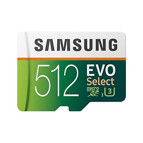 Samsung mb de me512ga/eu evo select microsdxc tarjeta de memoria con sd adaptador, 512.gb, class 10.