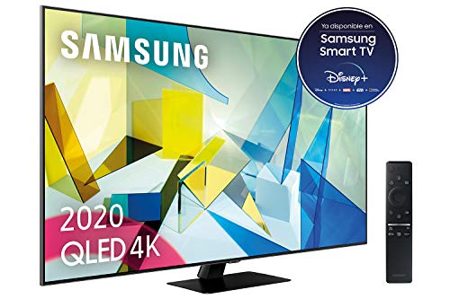 Samsung QLED 2020 55Q80T - Smart TV de 55" 4K UHD, Direct Full Array HDR 1500, Inteligencia Artificial, HDR 10+, Ambient Mode+, One Remote Control y Asistentes de Voz integrado, con Alexa integrada