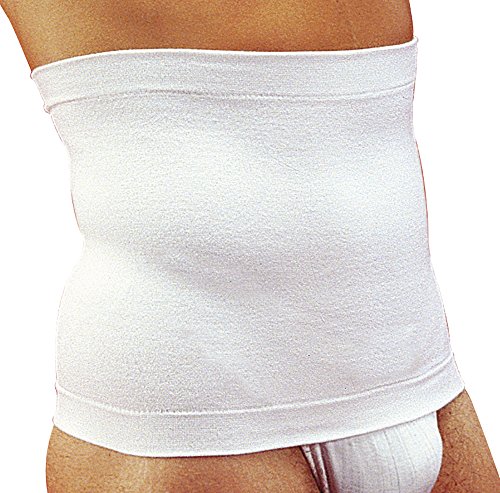 Sana 5511031 (Talla 3 Blanco) - Cinturón modelante en algodón Faja Lumbar elástica modeladora y de contención Alto 31 cm