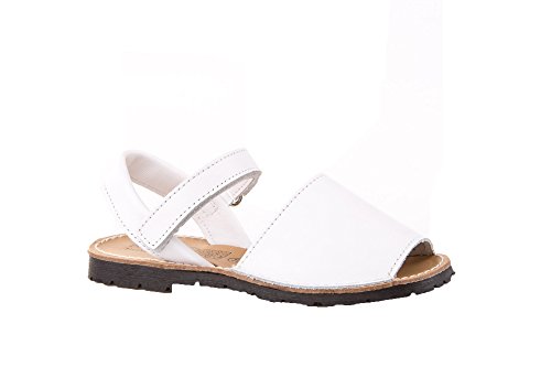 Sandalias Menorquinas para Niños y Niñas Unisex. Calzado infantil Made in Spain, garantia de calidad. (24, Blanco)