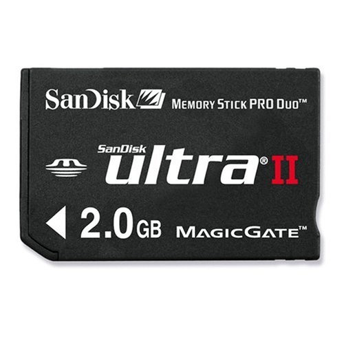 Sandisk Ultra II Memory Stick Pro Duo 2GB Memoria Flash MS - Tarjeta de Memoria (2 GB, MS)