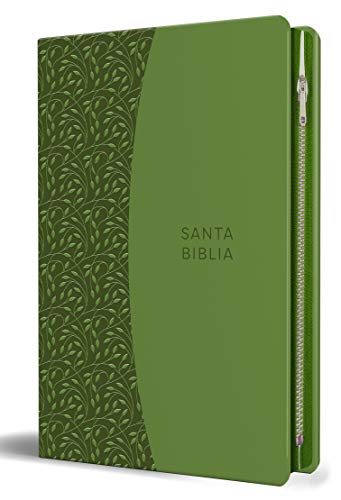 Santa Biblia: Rvr 1960 - Letra Grande, Símil Piel, Verde, Con Cremallera E Imágenes De Tierra Santa