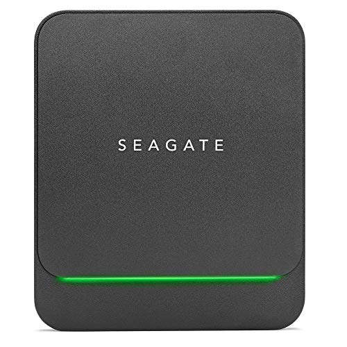 Seagate Barracuda Fast SSD de 500 GB, Disco Duro Externo Portátil SSD, USB-C, USB 3.0 para PC, Ordenador Portátil y Mac y 3 años de servicios Rescue (STJM500400)