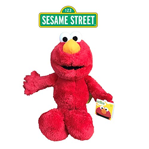 SESAMESTREET Sesame Street - Barrio Sesamo Peluche Elmo (Rojo) 28cm Sentado y 40cm de pie - Calidad Super Soft