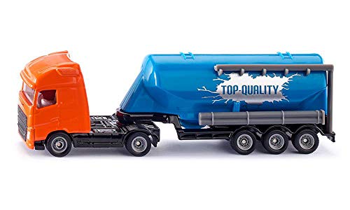siku 1792 Camión con remolque cisterna, Semirremolque desmontable, 1:87, Metal/Plástico, Naranja/Azul