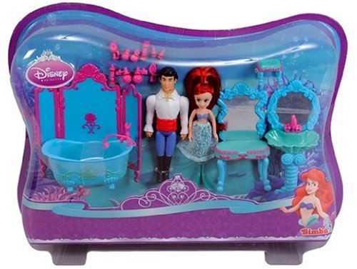 Simba 105067451 - Disney Princess, Ariel Baño Mini Doll 10 cm