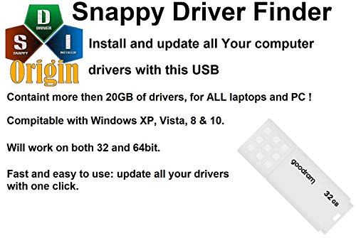 Software de Windows Drivers Finder en USB: instale TODOS los controladores faltantes automáticamente.