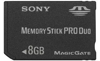 Sony Memory Stick Pro Duo 8GB Memoria Flash MS - Tarjeta de Memoria (8 GB, MS, 15 MB/s)