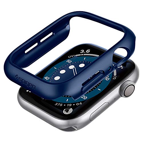Spigen Thin Fit Compatible con Apple Watch Funda para 44 mm Series 6/SE/5/4 - Azul Spigen Thin Fit Compatible con Apple Watch Funda para 44 mm Series 6/SE/5/4 - Azul