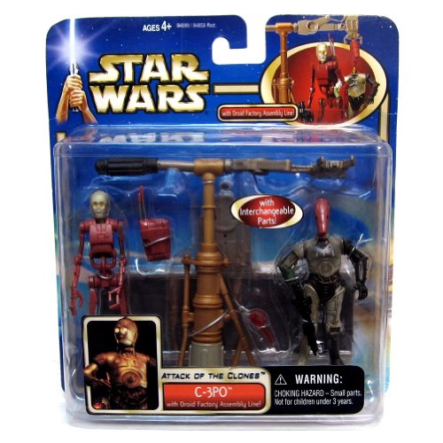 Star Wars Attack of the Clones C-3Po with Droid Factor Assembly Line
