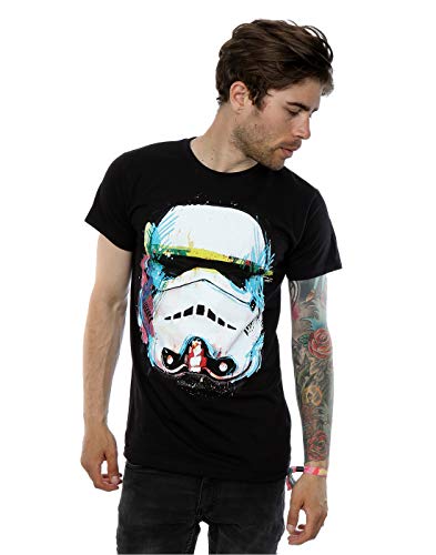 Star Wars hombre Stormtrooper Command Art Camiseta XXX-Large Negro