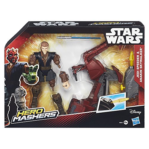 Star Wars Mashers B3833 Jedi Speeder & Anakin Skywalker HASBRO B3831 , color/modelo surtido