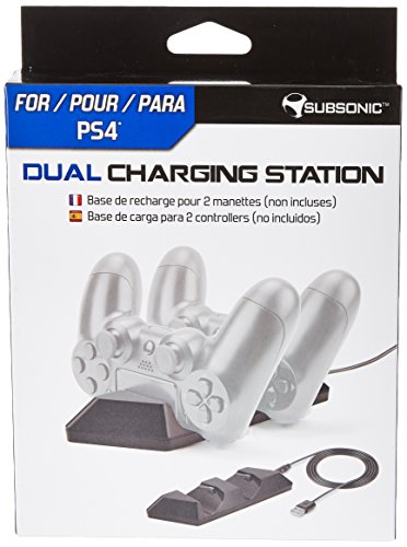 Subsonic - Estación De Carga Para 2 Mandos Dualshock 4 - Dual Charging Station para mando Playstation 4 / PS4 Slim / PS4 Pro
