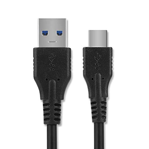 subtel® Cable USB Datos 1,0m Compatible con Nintendo Switch/Switch Lite/Pokéball Plus Cable de Carga USB C Type C a USB A 3.0 3A Negro conexión USB PVC