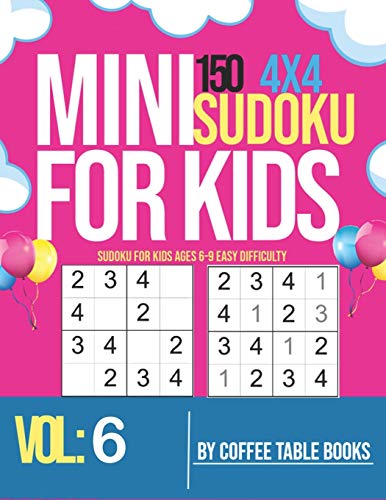 Sudoku For Kids Ages 6-9 Easy Difficulty: very easy sudoku puzzle books for kids beginners