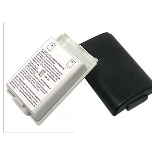 Sungpunet Batterie de Remplacement Coque Lot Coque Support pour Microsoft Xbox 360 Wireless Controller Blanc
