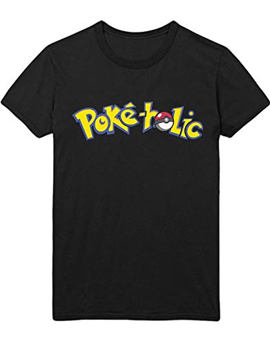T-Shirt Poke Go Poke-Holic The Only Reason I Walk Hype Kanto X Y Blue Red Yellow Plus Hype Nerd Game C123124 Negro XXXL