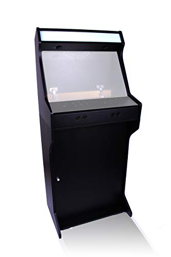 TALENTEC Kit 24" en Madera DM lacada y Pintada en Negro + metacrilato para máquina recreativa Arcade DIY. Orificios de 30mm