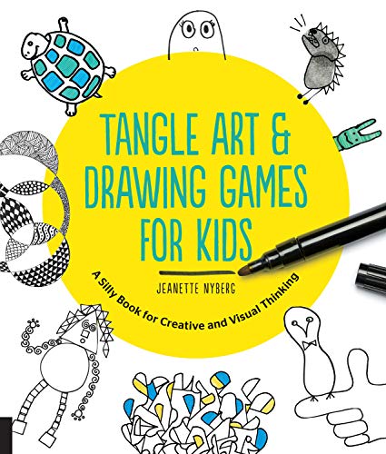 Tangle Art and Drawing Games for Kids: A Silly Book for Creative and Visual Thinking (English Edition)