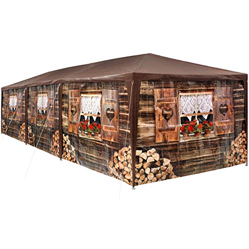 TecTake 403122 - Pabellón 3x9m, Cenador para Eventos y Fiestas, Estilo Cabaña de Esquí, Refugio Alpino TecTake 403122 - Pabellón 3x9m, Cenador para Eventos y Fiestas, Estilo Cabaña de Esquí, Refugio Alpino