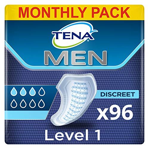 TENA Men Protector Nivel 1, Compresas Incontinencia Hombre - 96 Unidades (8x12) TENA Men Protector Nivel 1, Compresas Incontinencia Hombre - 96 Unidades (8x12)