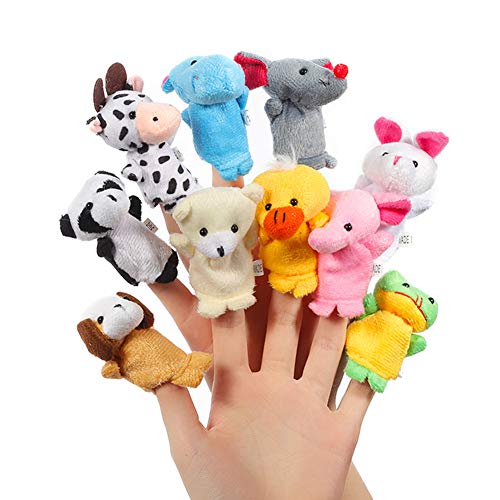 ThinkMax 10 Piezas Marionetas de Dedo Animales para Niños Bebe ThinkMax 10 Piezas Marionetas de Dedo Animales para Niños Bebe