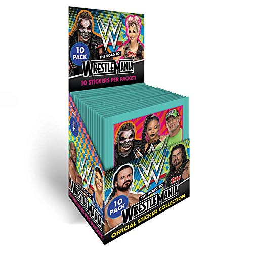 Topps Pegatinas de la WWE 2021 – El camino a la Wrestlemania – Caja completa