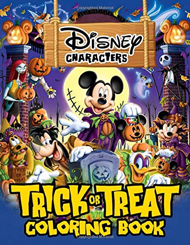 Trick Or Treat Characters Coloring Book: Great Gifts For Kids To Relax And Relieve Stress With A Lot Of Cool Designs Of Many Characters To Color Which Helps Boost Creativity And Imagination