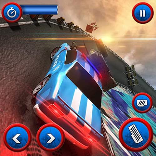 Tricky Police Car Stunts: juego de carreras de coches de carreras