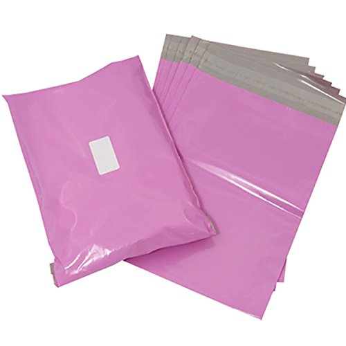 Triplast - Bolsa de plástico para envíos postales, color rosa, color rosa 10" x 14"