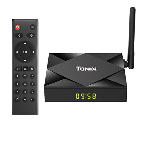 TV Box Android 10.0, Sidiwen TX6S Smart TV Box 4GB RAM 32GB ROM, Allwinner H616 Quad-Core Mali-G31 MP2 GPU, 2.4G / 5G Dual WiFi Bluetooth Ethernet USB 3.0 3D / 4K Full HD / H.265