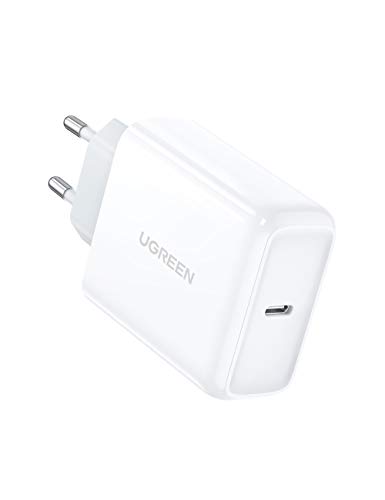 UGREEN 45W Cargador USB C, Cargador Power Delivery 3.0 Cargador Carga Rápida para Samsung S21 Ultra S20 Note 20 Note 10 Xiaomi Mi 9 Redmi 9 iPhone 12 Pro Mini 11 iPad Pro 2020 Macbook Pro 13" Air 13"