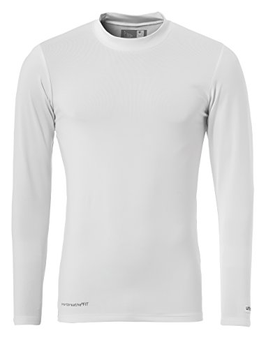 Uhlsport 100307801, Camiseta de Manga Larga para Infantil, Blanco, 10 ans (talla del fabricante: 140)