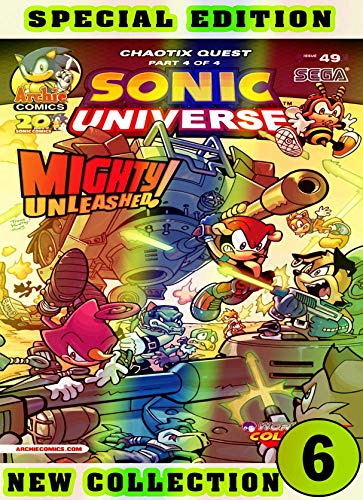 Universe Sonic Collection: Book 6 2020 Edition Great Cartoon Comic Adventure Of Sonic For Boys, Children (English Edition)