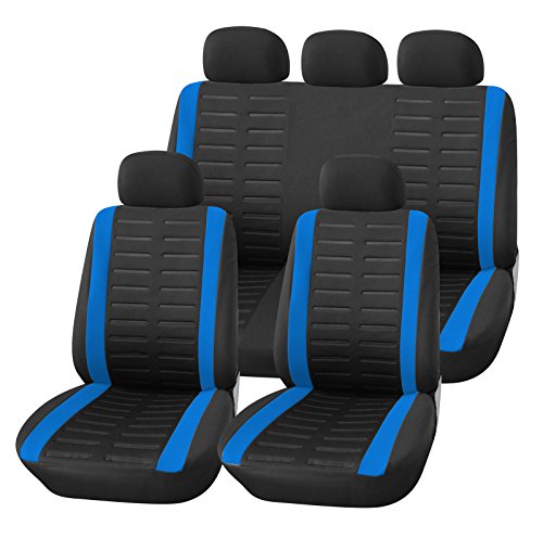 Upgrade4cars Juego de Fundas para Asientos de Coche Universales para Delanteros y Traseros | Set Funda Asiento Coches | Accesorios Interior Universal