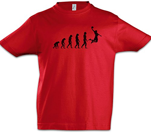 Urban Backwoods Basketball II Evolution Niños Chicos Kids T-Shirt Rojo Talla 10 Años