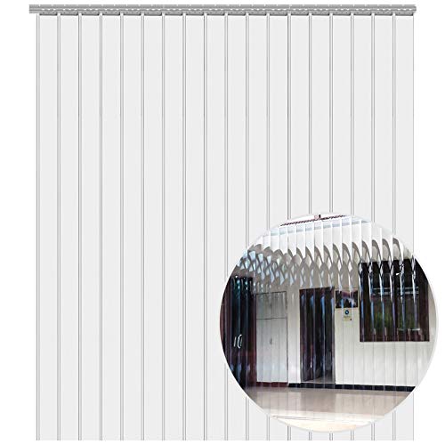 VEVOR Cortina Puerta PVC Transparente Impermeable, 2500x200x2 mm, Material Impermeable Transparente PVC, Cada Una 1,5x2,5 m, Cortina Puerta PVC, para Supermercados, Tiendas, Casas, Fábricas