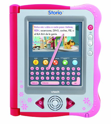 VTech Storio - Tablet educativa para niños, Incluye el Juego Rufus, Color Rosa (80-115657)