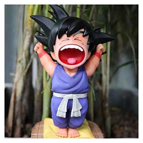 WDFDZSW Dragon Ball Z Son Goku Lindo Juguete Anime Carácter PVC Mañana Mañana Modelo Muñeca Muñeca Figura Brinker Dos DBZ GOGEA JUGUT (Color : Blue)