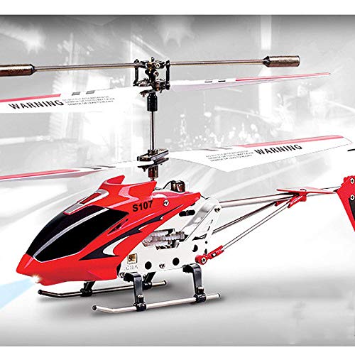 Weaston Giroscopio de control remoto Aviones 3.5 Channel helicóptero de control remoto USB aleación de juguete modelo de avión de carga Rojo de vacaciones de juguete de regalo eléctrico de control rem