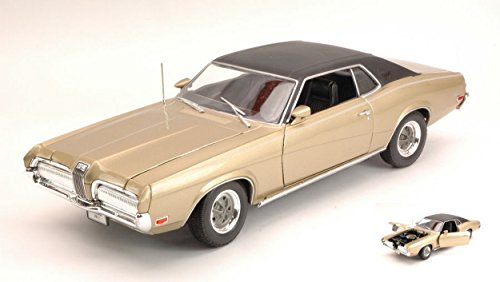 Welly WE2521G Mercury Cougar XR 7 1970 Gold 1:18 MODELLINO Die Cast Model Compatible con