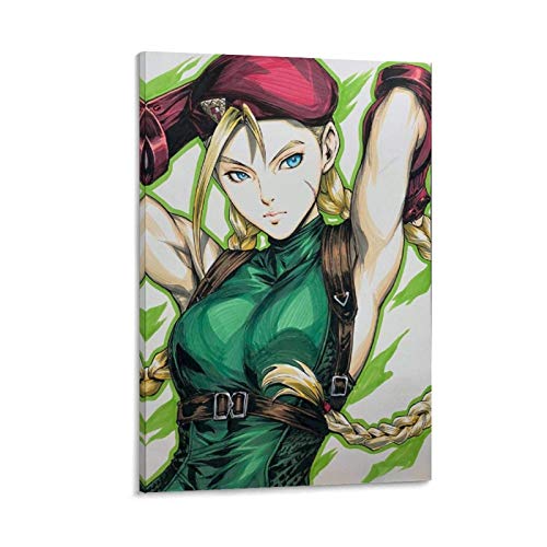 WETUO Art Cammy Street Fighter - Póster decorativo para pared, diseño de cammy Street Fighter (60 x 90 cm)