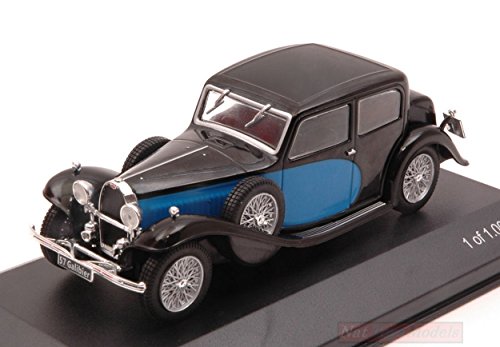 WHITEBOX WB123 Bugatti 57 GALIBIER 1934 Black/Blue 1:43 MODELLINO Die Cast Model Compatible con