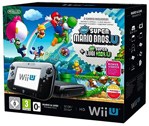 Wii U Mario + Luigi Premium Pack, Black [Importación Alemana]