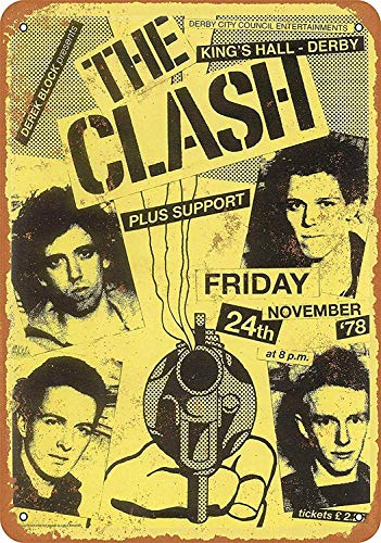 Wise Degree Metal Poster The Clash in England Metal Poster Pared Cocina Arte Cafeteria Garaje Tienda Bar Decoracion